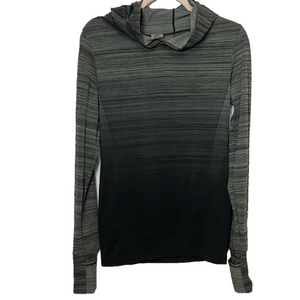 Climawear Striped Gray and Black Hoodie